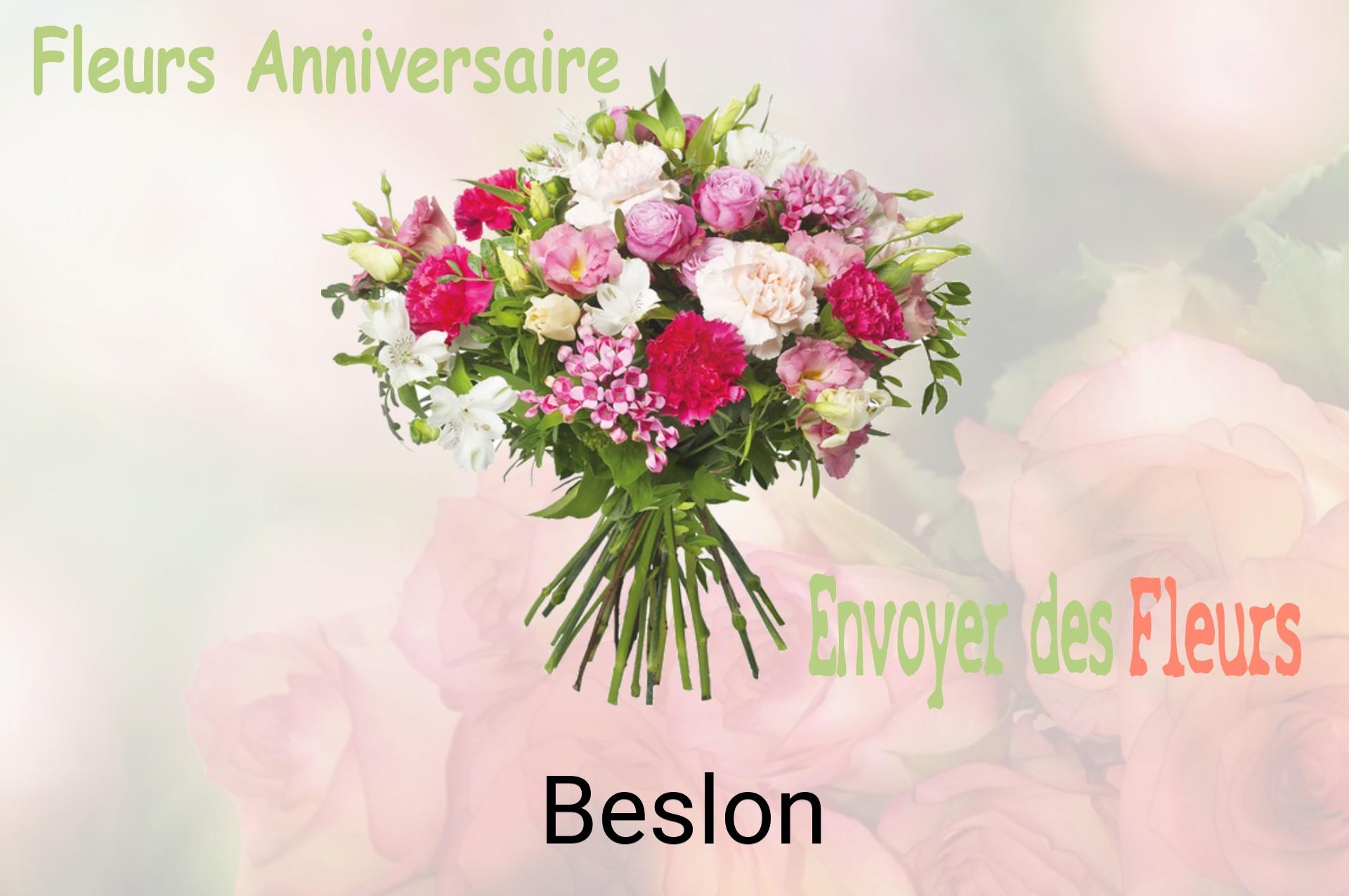 Bouquet de fleurs d’anniversaire livré à Beslon