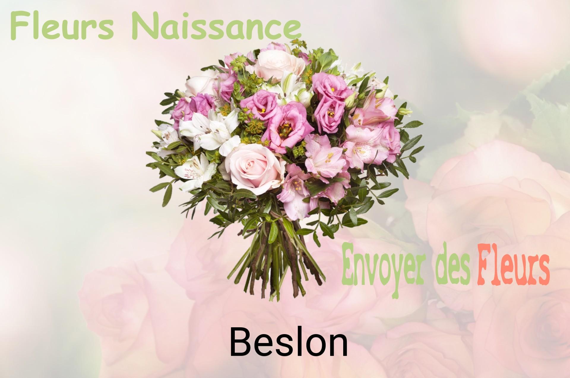 Bouquet de fleurs de naissance livré à Beslon