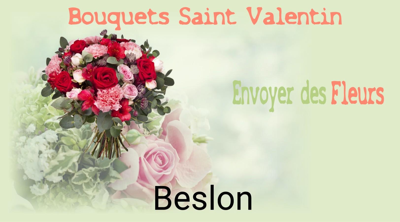 Roses de Saint-Valentin livrées à Beslon